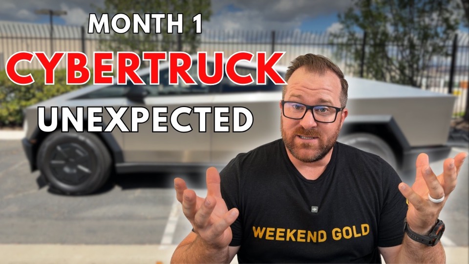 One Month In Cybertruck ownership review video thumbnail
